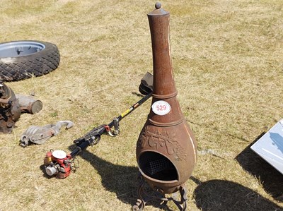 Lot 529 - 1 x Cast iron chimnea