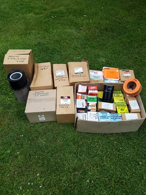 Lot 490 - Engine filters, fuel, air, oil for Perkins...