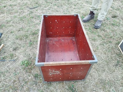 Lot 458 - 3 x Storage boxes used in a Wool Factory
