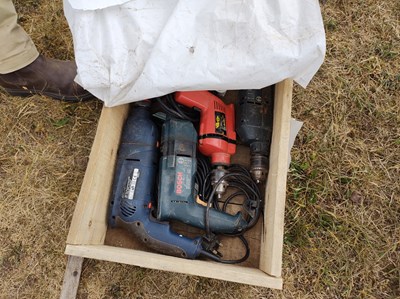 Lot 475 - 4 x 240 Electric drill one SDS chuck