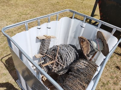 Lot 411 - Crate of Barbed Wire