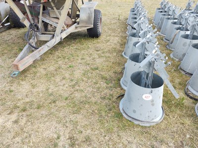 Lot 427 - 10 Metal Dump Feeders