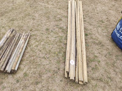 Lot 386 - 11 x 3.6m Half Round Fence Rails