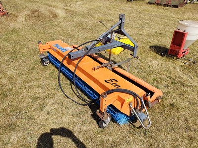 Lot 616 - Compact tractor mounted hydraulic brush with...