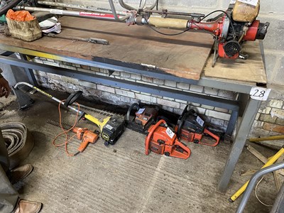 Lot 28 - Steel Framed Bench