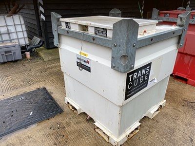 Lot 727 - Western 970lt portable fuel bowser (White)