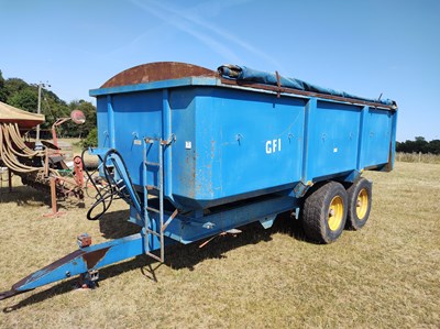 Lot 681 - G T Bunning 12t tipping trailer