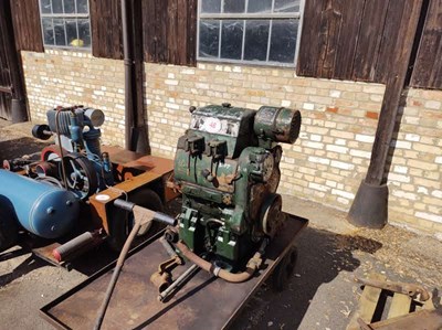 Lot 48 - Twin Diesel Lister Engine (Located in Culford)