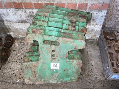 Lot 10a - 8 x 50kg John Deere Front Weights