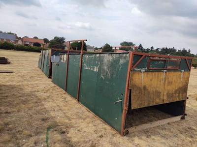 Lot 244 - 2x Weaner Kennels and Hurdles