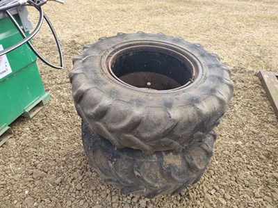 Lot 6 - Kleber Dual wheels 380/70R28