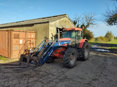 Lot 125 - McCormick MC120 Tractor with Bomford C4414P...