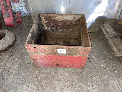 Lot 61h - Tractor Weight Box