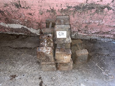 Lot 61k - 10 x Weight Blocks