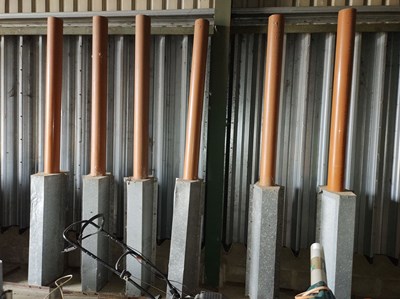 Lot 17 - 6x Homemade Vertical Grain Ventilators