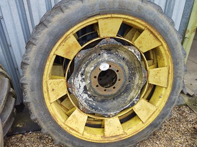 Lot 26 - Set of Front and Rear Rowcrop Wheels (Rear...