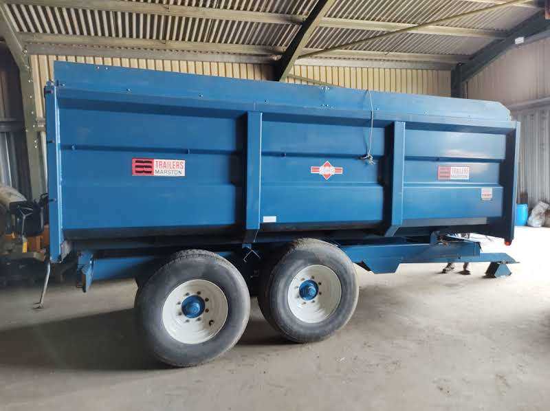 Lot 60 - Marston Ace FF-10 Grain Trailer with Greedy...