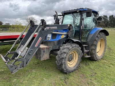 Lot 266 - New Holland T6010 Tractor with Front Loader...